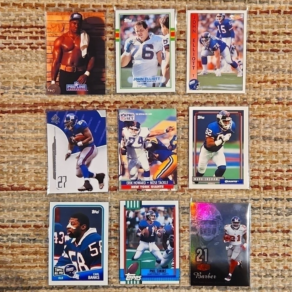 NEW York Giants 54 Sports Cards 80s-2020s